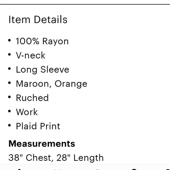 Universal Thread Flannel Plaid Collarless Shirt. - Picture 5 of 5